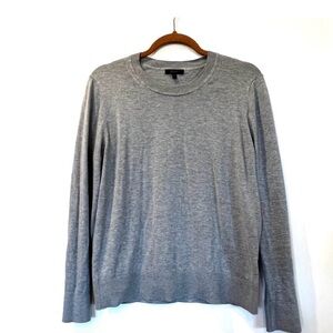 Quince Cotton Cashmere Crewneck Sweater Heather Grey - Large